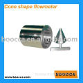 Straight pipe requirements low V-cone shape flow sensor